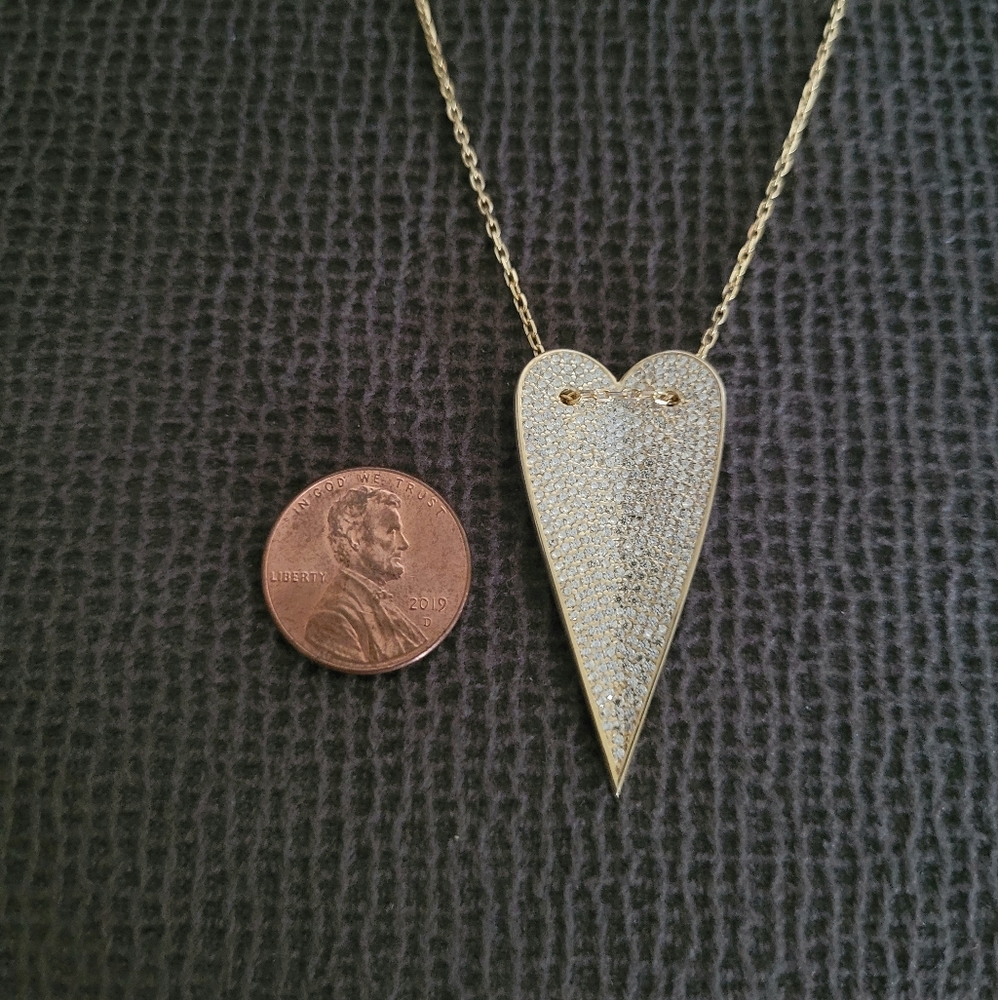 Mary Louise Designs Elongated Heart❤ Slider Pendant Necklace - Picture 5 of 16
